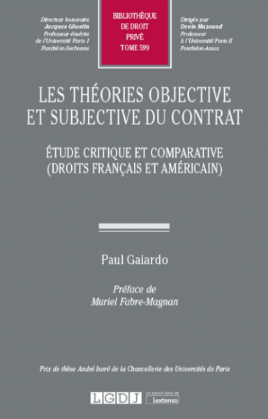 Les théories objective et subjective du contrat