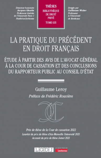 La pratique du précédent en droit français