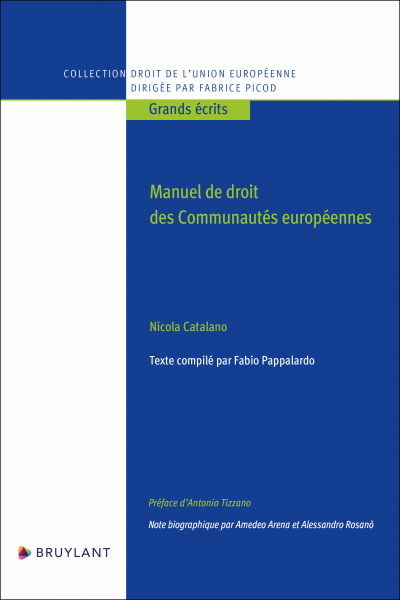 Manuel de droits des communautés européennes