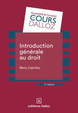 Introduction g&eacute;n&eacute;rale au droit