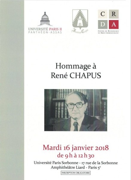 Hommage à René Chapus