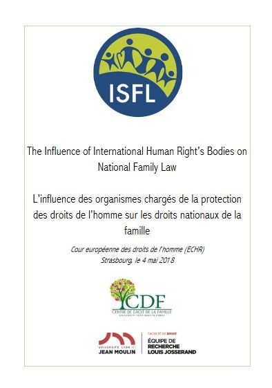 L’influence des organismes chargés de la protection des droits de l’homme sur les droits nationaux de la famille