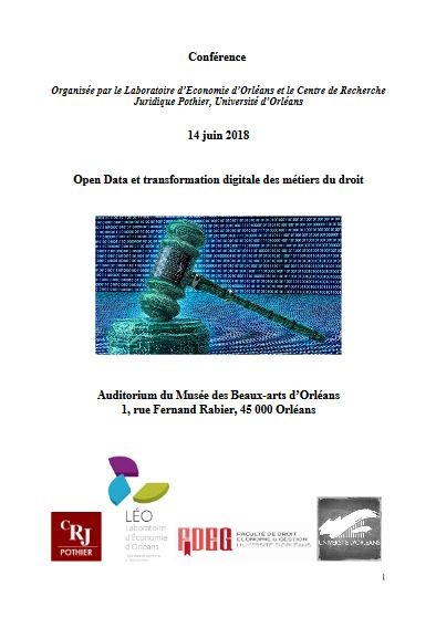 Open Data et transformation digitale des métiers du droit