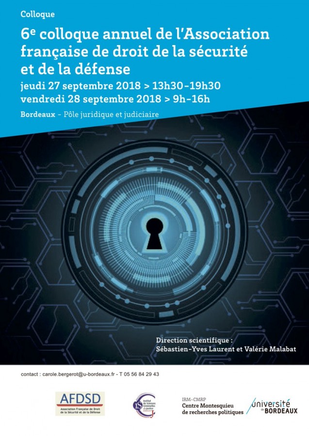 6e Colloque de l’Association française de droit de la sécurité et de la défense