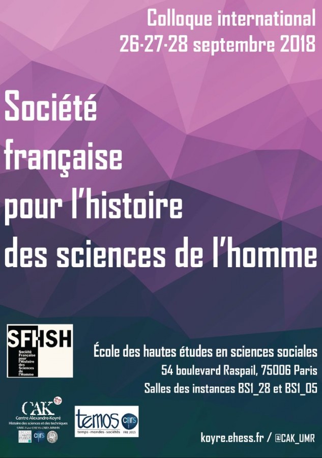Société Française pour l'histoire des sciences de l’homme
