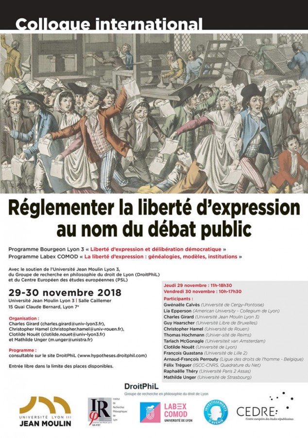 R glementer La Libert D expression Au Nom Du D bat Public Portail 