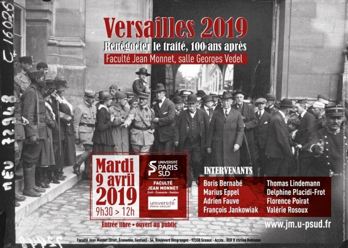Versailles 2019. Renégocier le traité 100 ans après