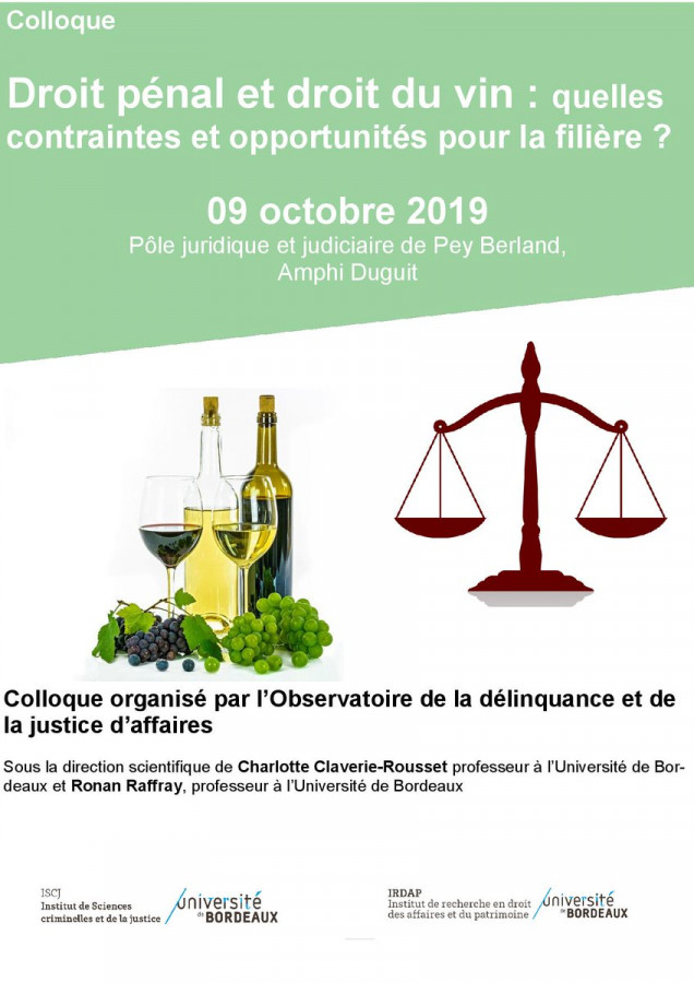 Droit pénal et droit du vin : quelles contraintes et opportunités pour la filière ?