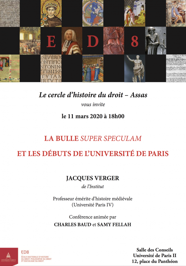 La Bulle Super speculam et les débuts de l’Université de Paris