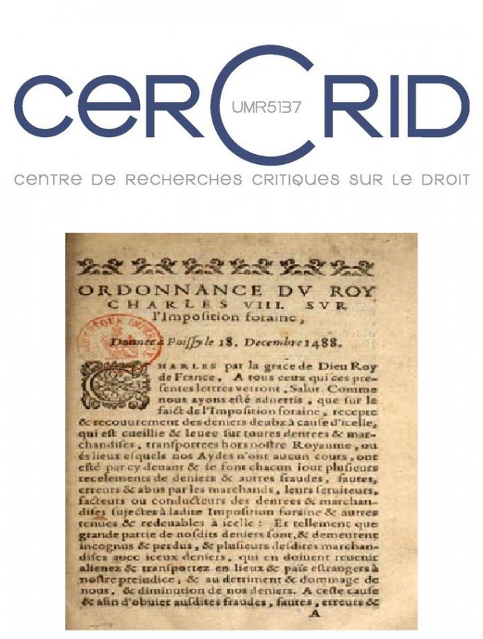 Les premières lois imprimées. Etude des actes royaux imprimés, de Charles VIII à Henri II (1483-1559)