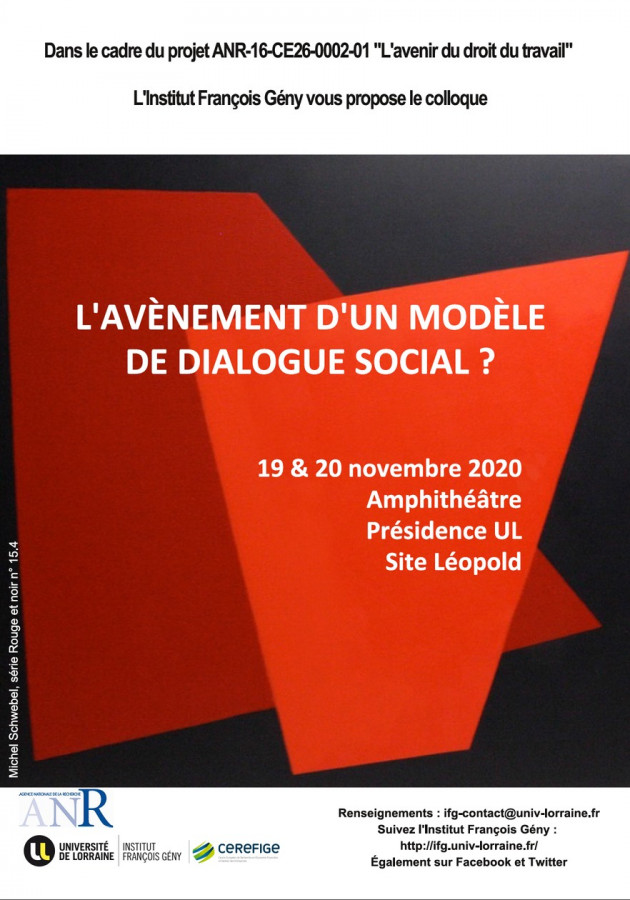 [Reporté] L'avènement d'un modèle de dialogue social ?