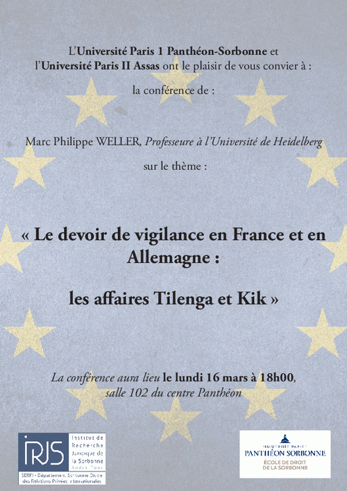 [Annulé] Le devoir de vigilance en France et en Allemagne - Les affaires Tilenga et Kik