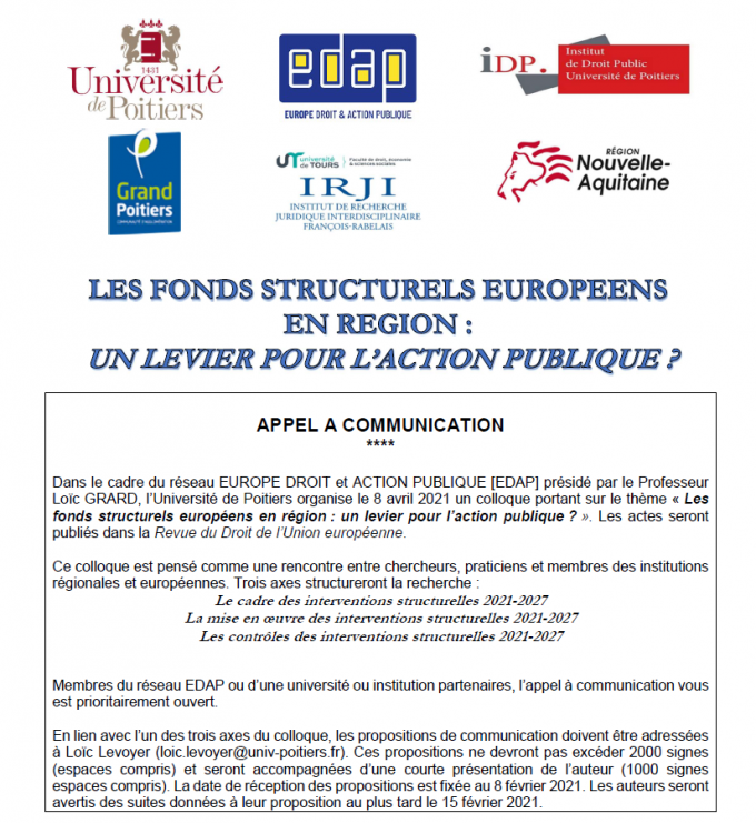 Les fonds structurels européens en région : un levier pour l'action publique ?