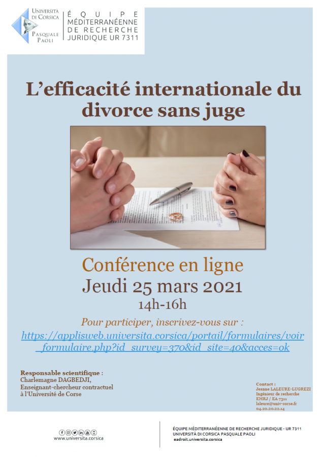L'efficacité internationale du divorce sans juge