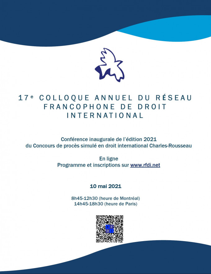 17ème colloque annuel du Réseau Francophone de Droit International