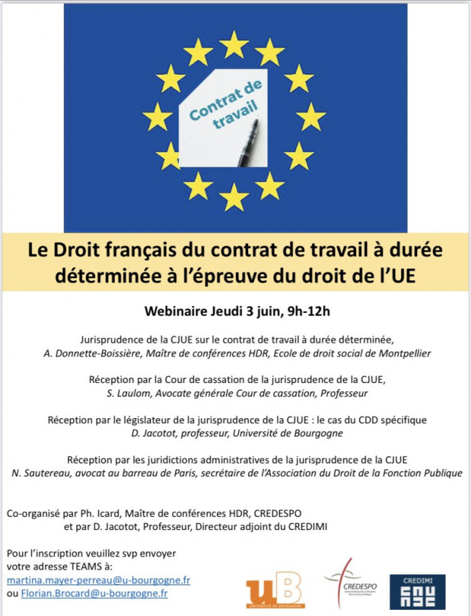 Le droit français du contrat de travail à durée déterminée à l'épreuve du droit de l'Union européenne