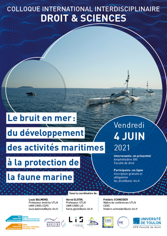 Le bruit en mer : du développement des activités maritimes à la protection de la faune marine