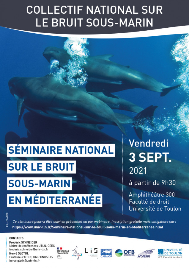 Séminaire national sur le bruit sous-marin en Méditerranée