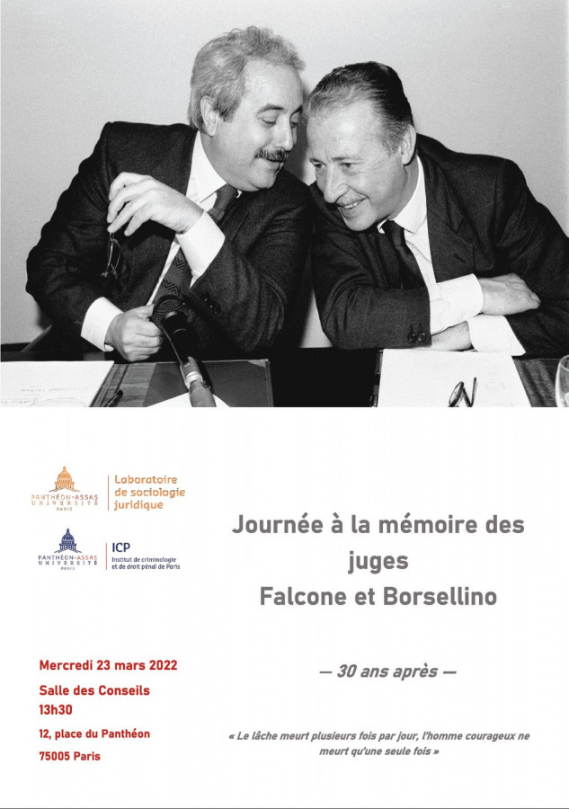 Journée à la mémoire des juges Falcone et Borsellino - 30 ans après
