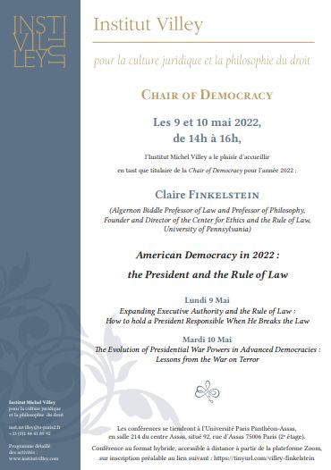 American Democracy in 2022 : the President and the Rule of Law