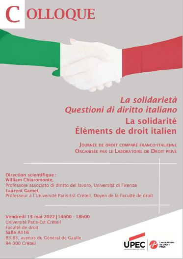 La solidarité - Eléments de droit italien