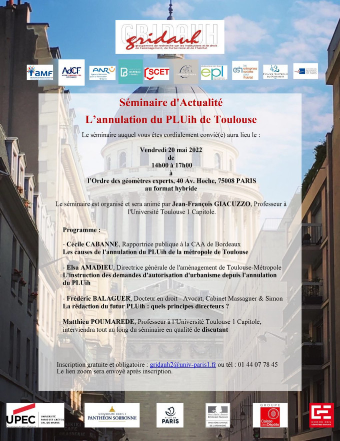 L'annulation du PLUih de Toulouse