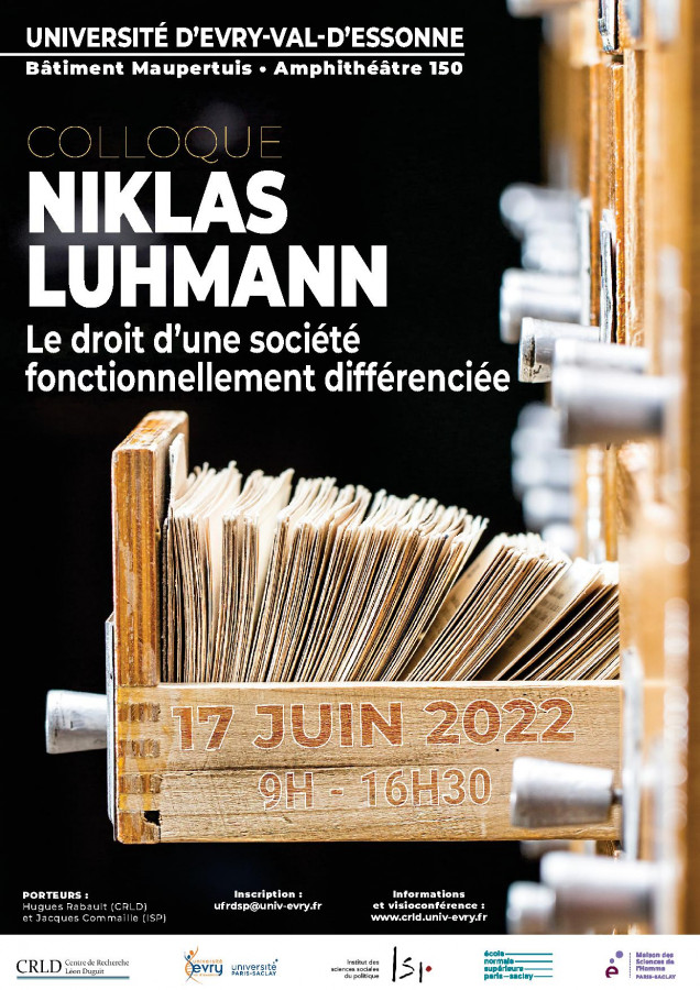 Niklas Luhmann : le droit d'une société fonctionnellement différenciée
