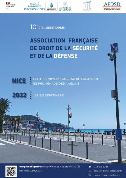 10ème colloque annuel de l'Association Française de Droit de la Sécurité et de la Défense