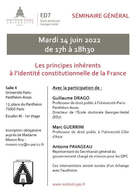 Les principes inhérents à l'identité constitutionnelle de la France