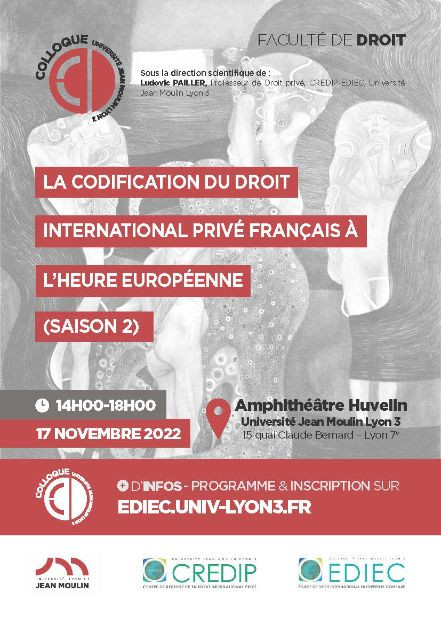 La codification du droit international privé français à l'heure européenne