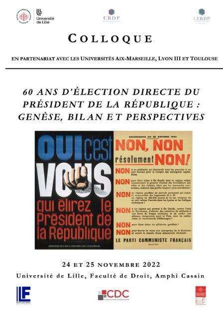 60 ans d'élection directe du Président de la République : genèse, bilan et perspectives