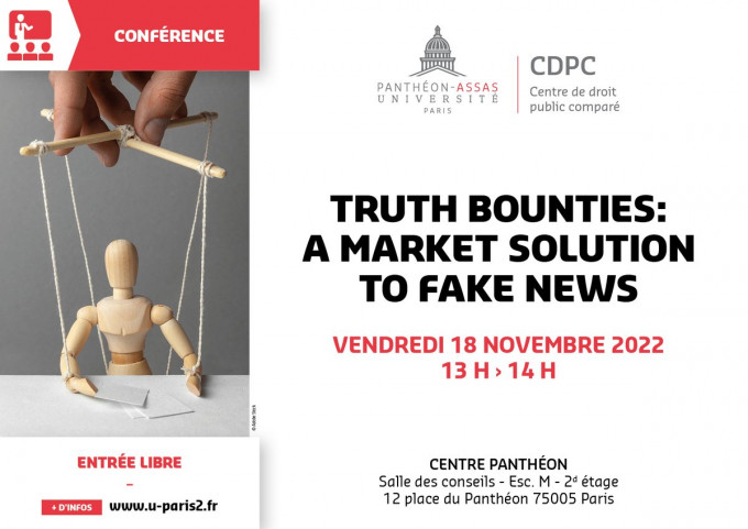 Truth Bounties : A market solution to fake news