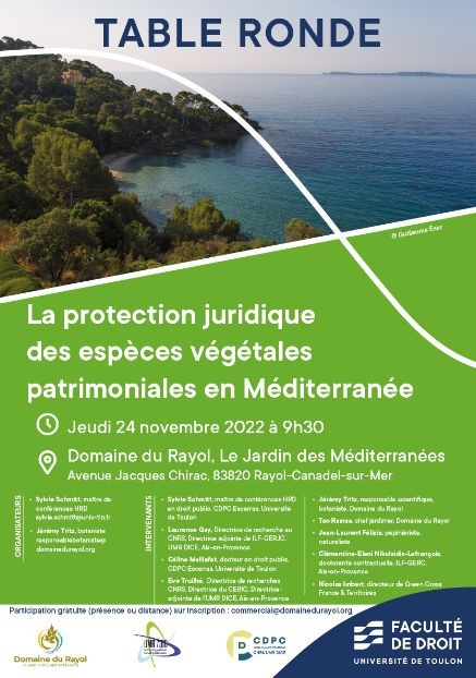La protection juridique des espèces végétales patrimoniales en Méditerranée
