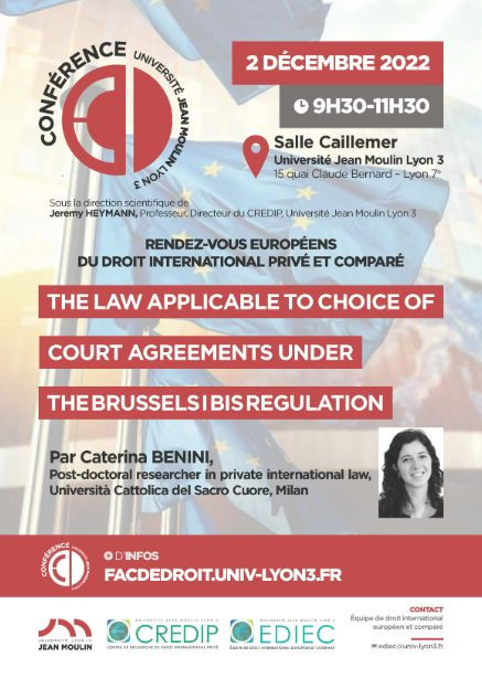 The law applicable to choice of court agreements under the Brussels I bis regulation