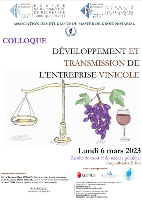 Développement et transmission de l'entreprise vinicole