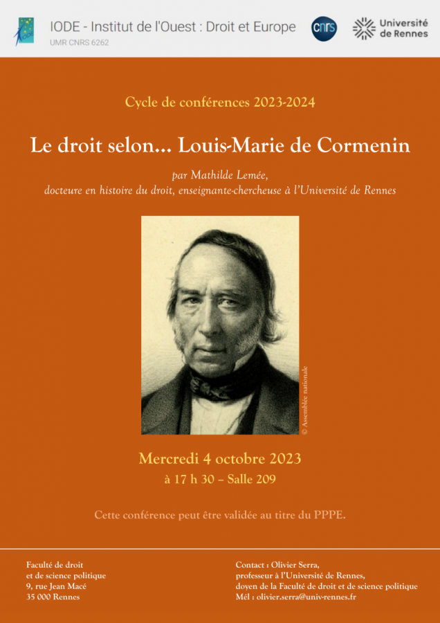Le droit selon... Louis-Marie de Cormenin