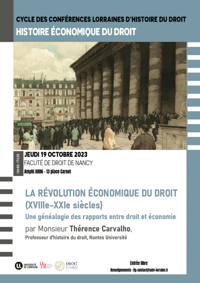 La Révolution économique du droit (XVIIIe-XXIe siècles)