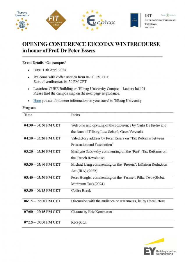 Opening conference Eucotax Wintercourse