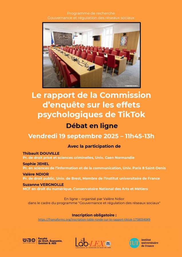 Le rapport de la Commission d’enquête sur les effets psychologiques de TikTok