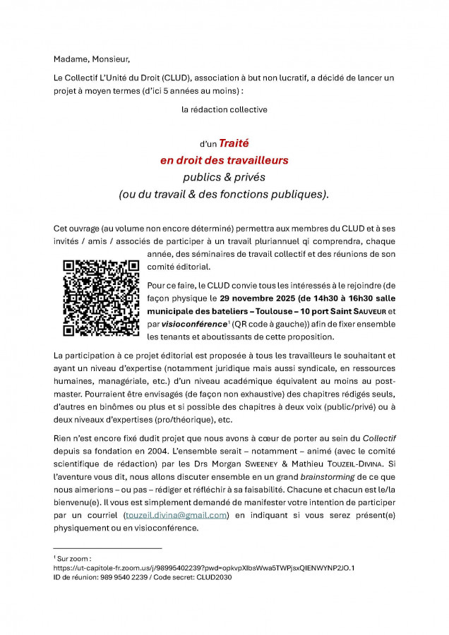 Traité en droit des travailleurs publics & privés
