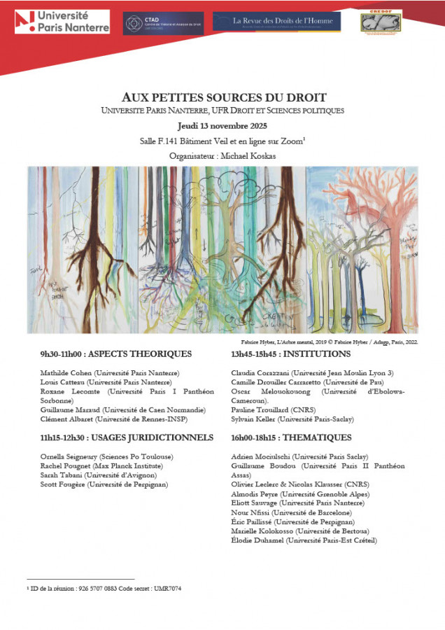 Aux petites sources du droit