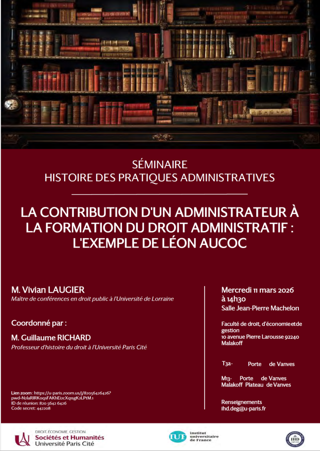 La contribution d’un administrateur à la formation du droit administratif : l’exemple de Léon Aucoc