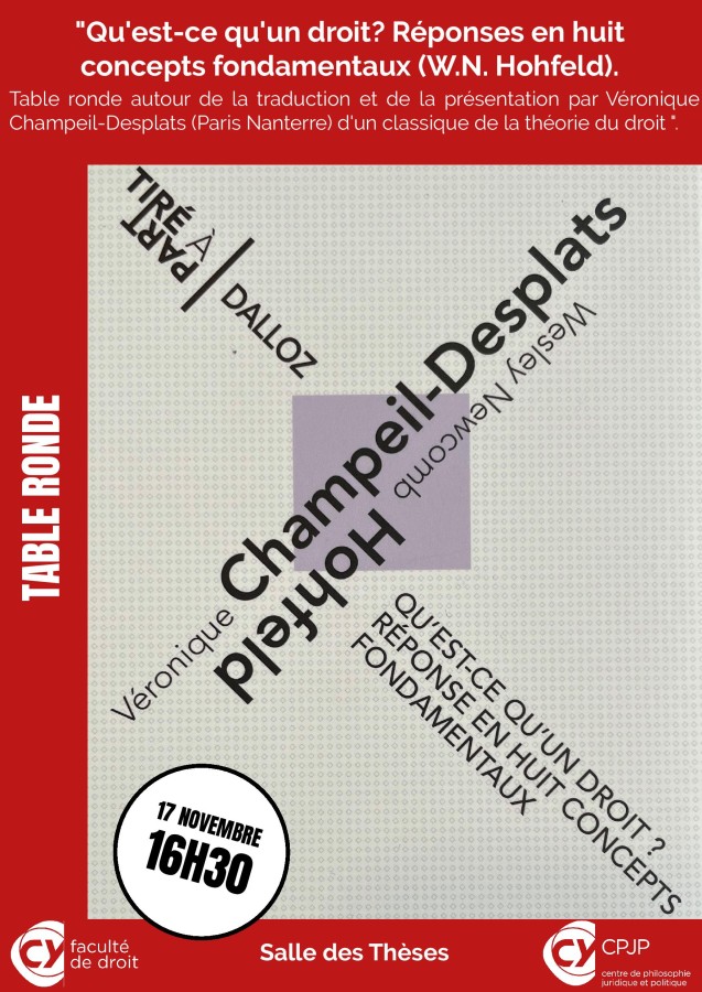 Qu'est-ce qu'un droit ? Réponses en huit concepts fondamentaux (W.N. Hohfeld)
