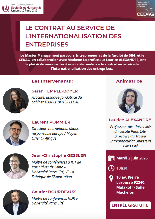 Le contrat au service de l’internationalisation des entreprises