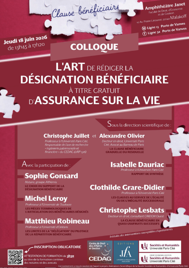 L’art de rédiger la désignation bénéficiaire à titre gratuit d’assurance sur la vie