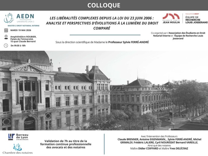 Les libéralités complexes depuis la Loi du 23 juin 2006 : analyse et perspectives d'évolutions à la lumière du droit comparé