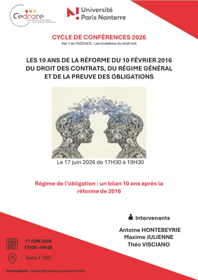 Régime de l'obligation : un bilan dix ans après la réforme de 2016