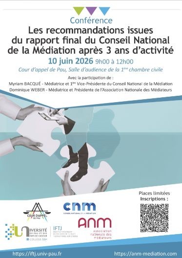 Les recommandations issues du rapport final du Conseil National de la Médiation après 3 ans d'activité