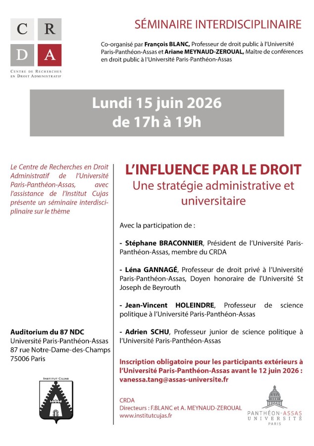 L'influence par le droit