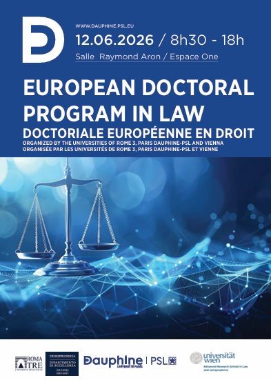 Doctoriale européenne en droit / European doctoral program in law